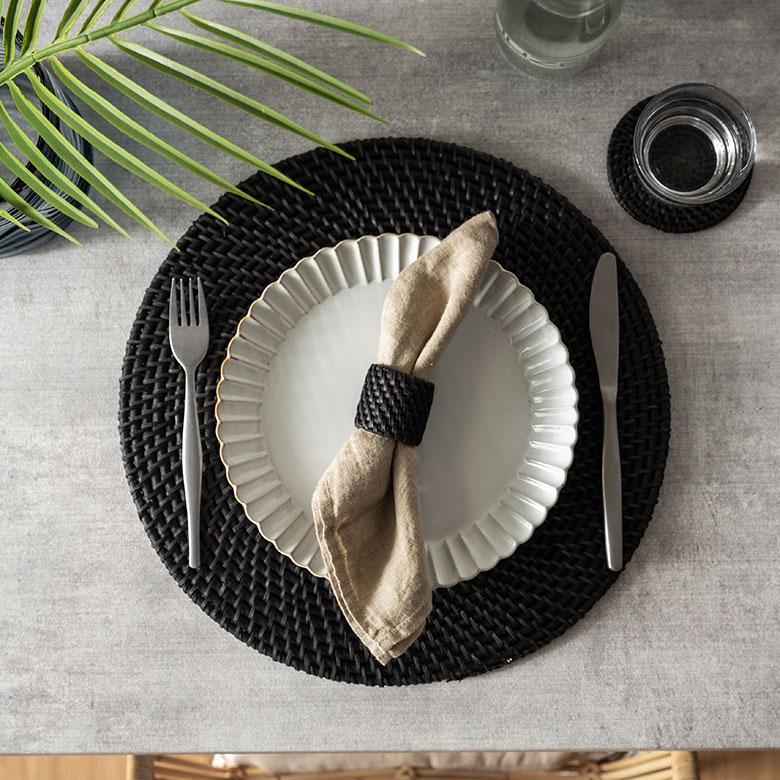 ナプキン リング ラタン 籐 ホルダー ナフキン テーブル ウエア ダイニング キッチン 小物 装飾 おしゃれ 北欧 リゾート 雑貨 インテリア 西海岸 14103 | ELEMENTS（インテリア） | 12