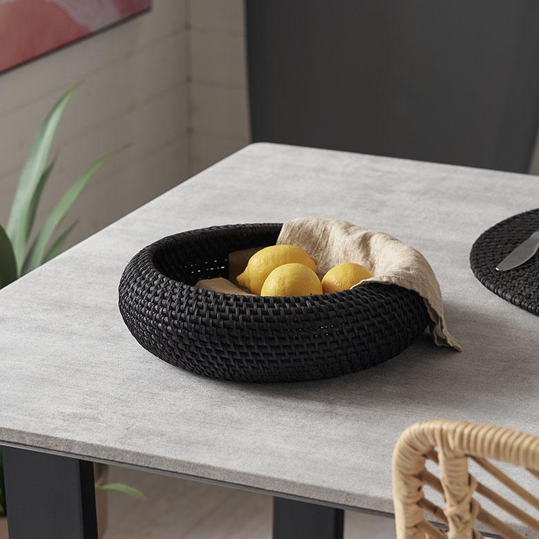 バスケット ラタン 籐 Mサイズ ボウル かご 収納 小物 入れ 野菜 果物 ストッカー トレー トレイ キッチン 装飾 おしゃれ 北欧 雑貨 インテリア 西海岸 14105 | ELEMENTS（インテリア） | 12