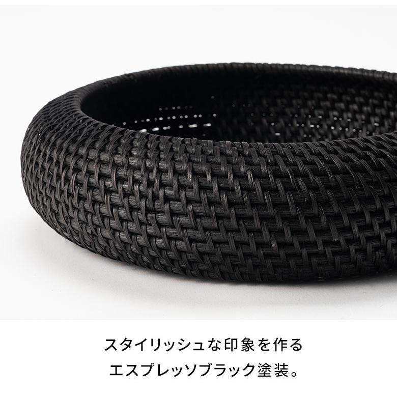 バスケット ラタン 籐 Mサイズ ボウル かご 収納 小物 入れ 野菜 果物 ストッカー トレー トレイ キッチン 装飾 おしゃれ 北欧 雑貨 インテリア 西海岸 14105 | ELEMENTS（インテリア） | 15