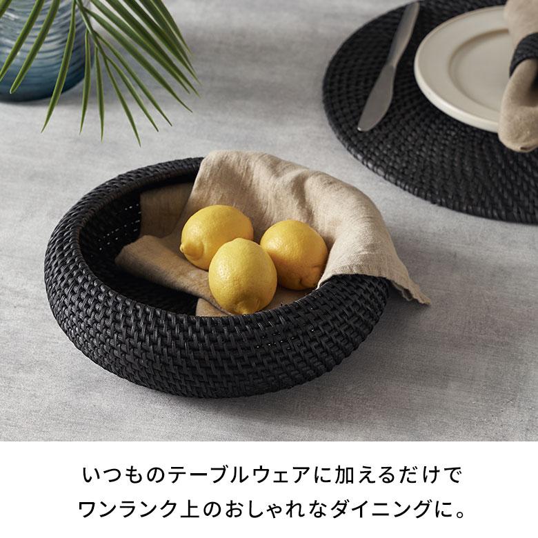 バスケット ラタン 籐 Mサイズ ボウル かご 収納 小物 入れ 野菜 果物 ストッカー トレー トレイ キッチン 装飾 おしゃれ 北欧 雑貨 インテリア 西海岸 14105 | ELEMENTS（インテリア） | 08
