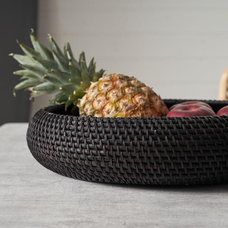 バスケット ラタン 籐 Lサイズ ボウル かご 収納 小物 入れ 野菜 果物 ストッカー トレー トレイ キッチン 装飾 おしゃれ 北欧 雑貨 インテリア 西海岸 14106 | ELEMENTS（インテリア） | 10