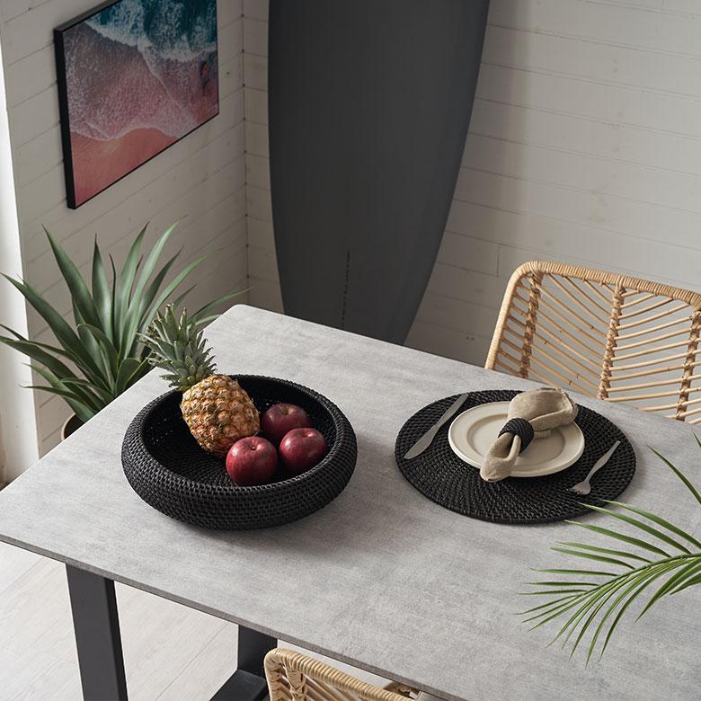 バスケット ラタン 籐 Lサイズ ボウル かご 収納 小物 入れ 野菜 果物 ストッカー トレー トレイ キッチン 装飾 おしゃれ 北欧 雑貨 インテリア 西海岸 14106 | ELEMENTS（インテリア） | 11