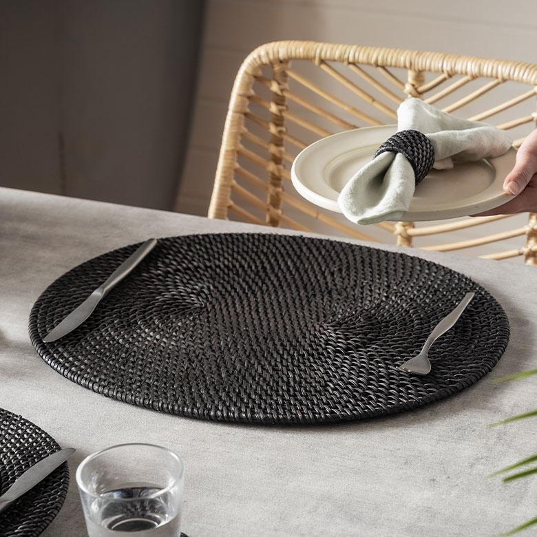 ランチョン マット ラタン 籐 オーバル 楕円 プレース プレイス ランチ テーブル ウエア コーディネート 装飾 おしゃれ 北欧 雑貨 インテリア 西海岸 14107 | ELEMENTS（インテリア） | 11