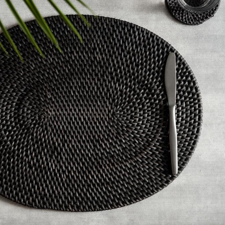 ランチョン マット ラタン 籐 オーバル 楕円 プレース プレイス ランチ テーブル ウエア コーディネート 装飾 おしゃれ 北欧 雑貨 インテリア 西海岸 14107 | ELEMENTS（インテリア） | 01