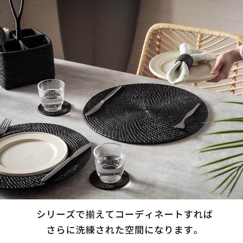 ランチョン マット ラタン 籐 ラウンド 円形 プレース プレイス ランチ テーブル ウエア コーディネート 装飾 おしゃれ 北欧 雑貨 インテリア 西海岸 14108 | ELEMENTS（インテリア） | 06
