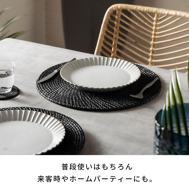 ランチョン マット ラタン 籐 ラウンド 円形 プレース プレイス ランチ テーブル ウエア コーディネート 装飾 おしゃれ 北欧 雑貨 インテリア 西海岸 14108 | ELEMENTS（インテリア） | 09