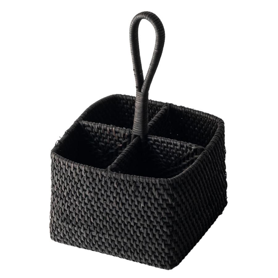 カトラリー スタンド ラタン 籐 収納 ペン 立て 入れ リモコン フォーク ナイフ スプーン 箸 テーブル ウエア おしゃれ 北欧 雑貨 インテリア 西海岸 14111 | ELEMENTS（インテリア） | 20