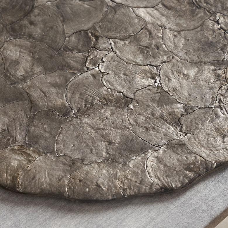 ランチョン マット カピス シェル ラウンド 円型 プレース リバーシブル プレイス ランチ テーブル ウエア おしゃれ 北欧 雑貨 インテリア 西海岸 14114 | ELEMENTS（インテリア） | 01