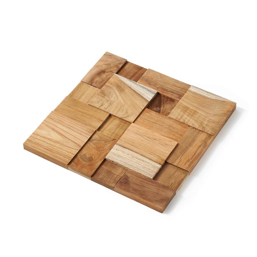 ウォール パネル 壁材 10枚 天然木製 ウッド タイル 板 面 内装 DIY リフォーム リメイク 簡単 おしゃれ 北欧 雑貨 インテリア ランダム 西海岸 14122 | ELEMENTS（インテリア） | 20