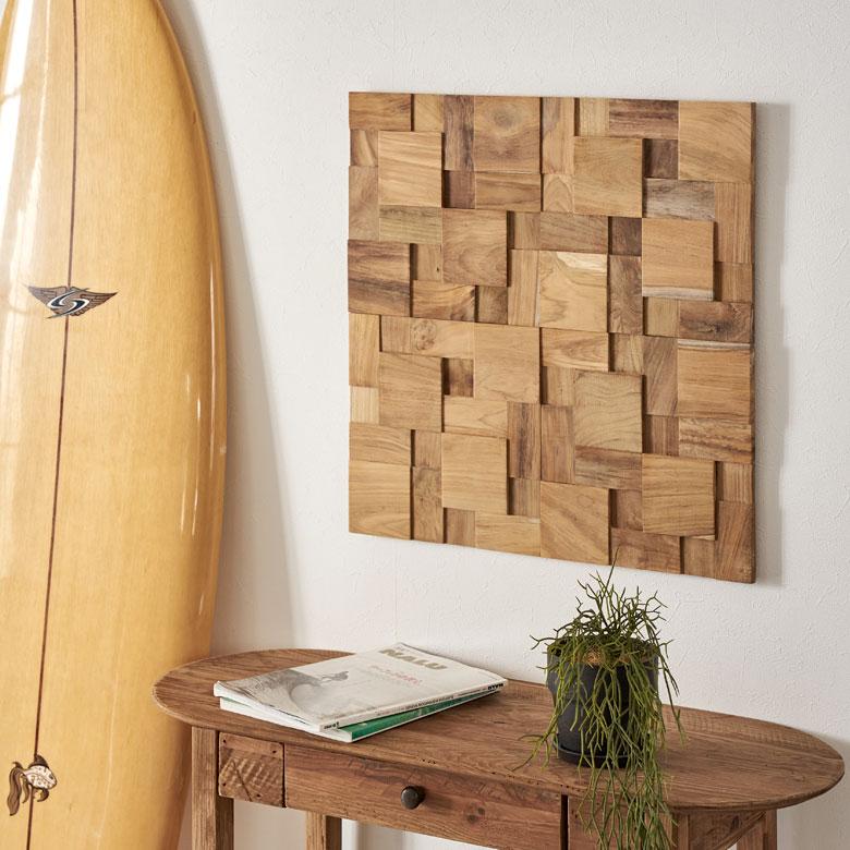 ウォール パネル 壁材 10枚 天然木製 ウッド タイル 板 面 内装 DIY リフォーム リメイク 簡単 おしゃれ 北欧 雑貨 インテリア ランダム 西海岸 14122 | ELEMENTS（インテリア） | 05