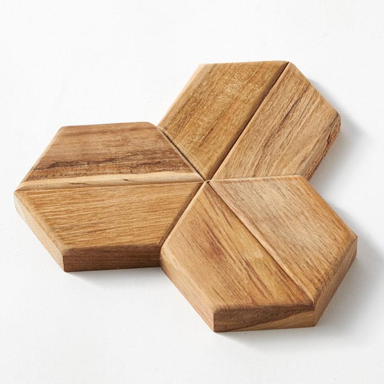 ウォール パネル 壁材 56枚 天然木製 ウッド タイル 板 面 内装 DIY リフォーム リメイク 簡単 おしゃれ 北欧 雑貨 インテリア ヘキサゴン 西海岸 14123 | ELEMENTS（インテリア） | 15