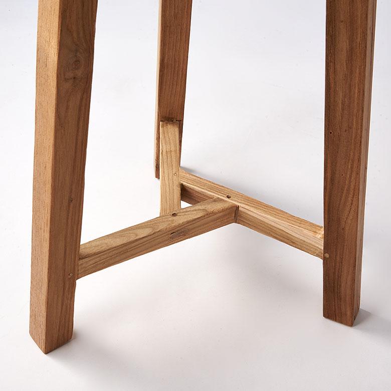 スツール チーク ウッド 天然 木 製 ハイ 古材 約 高さ 60cm 椅子 チェア プランター スタンド 花 台 鉢置き おしゃれ 北欧 家具 インテリア 西海岸 14135 | ELEMENTS（インテリア） | 15