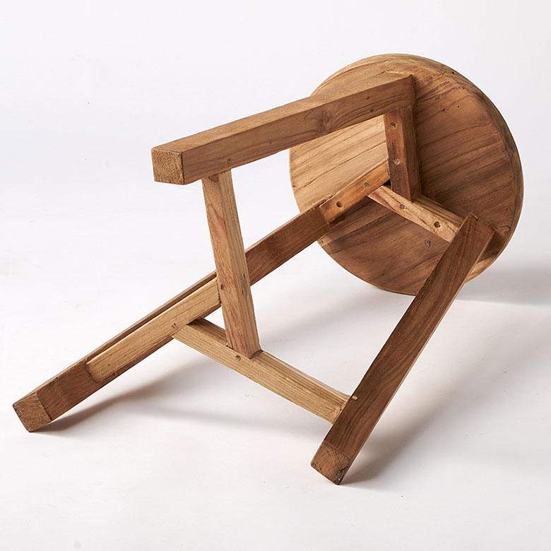 スツール チーク ウッド 天然 木 製 ハイ 古材 約 高さ 60cm 椅子 チェア プランター スタンド 花 台 鉢置き おしゃれ 北欧 家具 インテリア 西海岸 14135 | ELEMENTS（インテリア） | 16