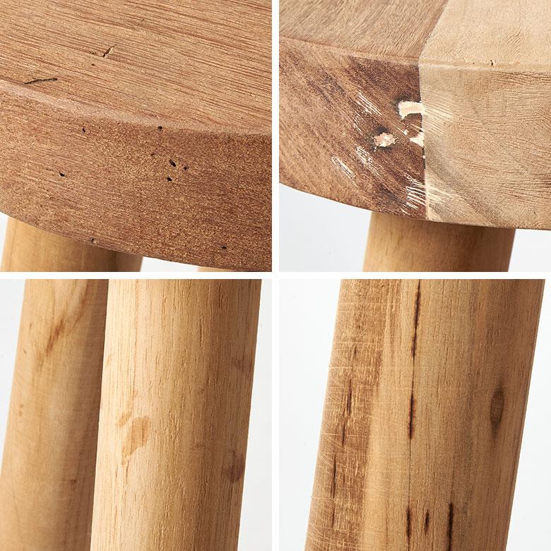 スツール 木製 丸 椅子 チェア 木 古材 天然木 いす ラウンド イス 玄関 丸椅子 鉢置き 観葉植物 おしゃれ 北欧 リゾート 家具 インテリア 西海岸 1415 | ELEMENTS（インテリア） | 18