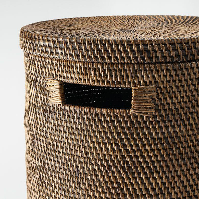 ランドリーバスケット ラタン ふた付き おしゃれ アタ バスケット 大容量 かご 収納 蓋付き 天然素材 北欧 リゾート バリ島 雑貨 インテリア アジアン 14177 | ブランド登録なし | 13