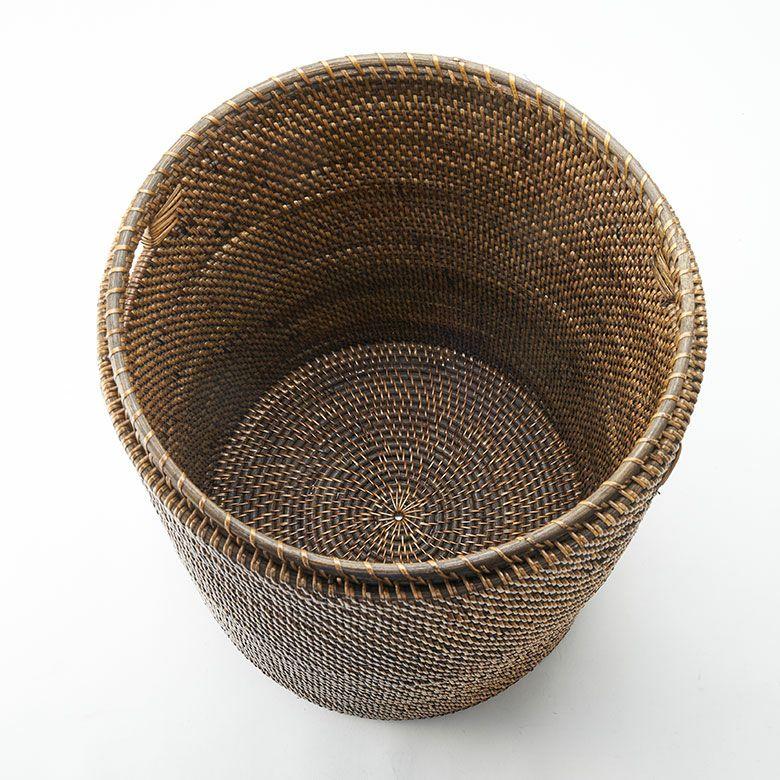 ランドリーバスケット ラタン ふた付き おしゃれ アタ バスケット 大容量 かご 収納 蓋付き 天然素材 北欧 リゾート バリ島 雑貨 インテリア アジアン 14177 | ブランド登録なし | 14