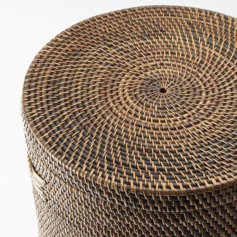 ランドリーバスケット ラタン ふた付き おしゃれ アタ バスケット 大容量 かご 収納 蓋付き 天然素材 北欧 リゾート バリ島 雑貨 インテリア アジアン 14177 | ブランド登録なし | 16