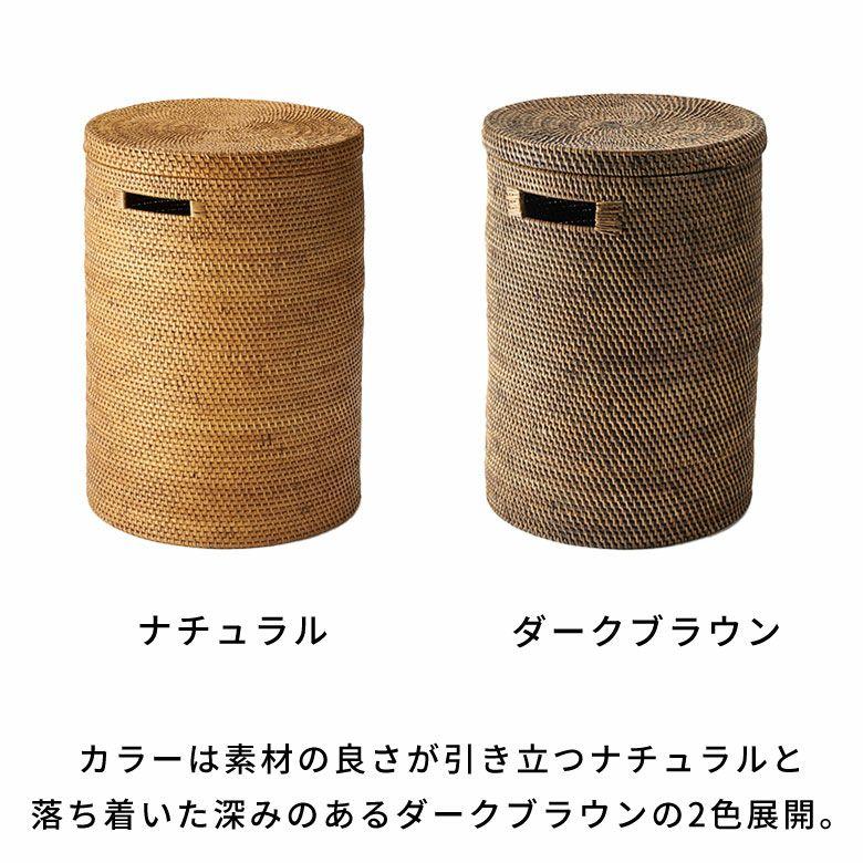 ランドリーバスケット ラタン ふた付き おしゃれ アタ バスケット 大容量 かご 収納 蓋付き 天然素材 北欧 リゾート バリ島 雑貨 インテリア アジアン 14177 | ブランド登録なし | 03