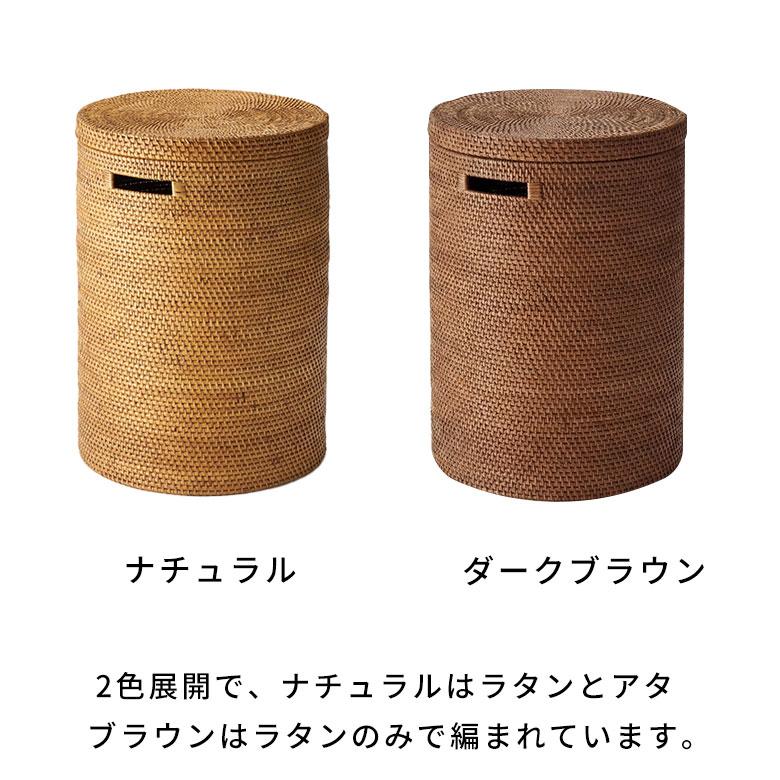 ランドリーバスケット ラタン ふた付き おしゃれ アタ バスケット 大容量 かご 収納 蓋付き 天然素材 北欧 リゾート バリ島 雑貨 インテリア アジアン 14177 | ブランド登録なし | 03