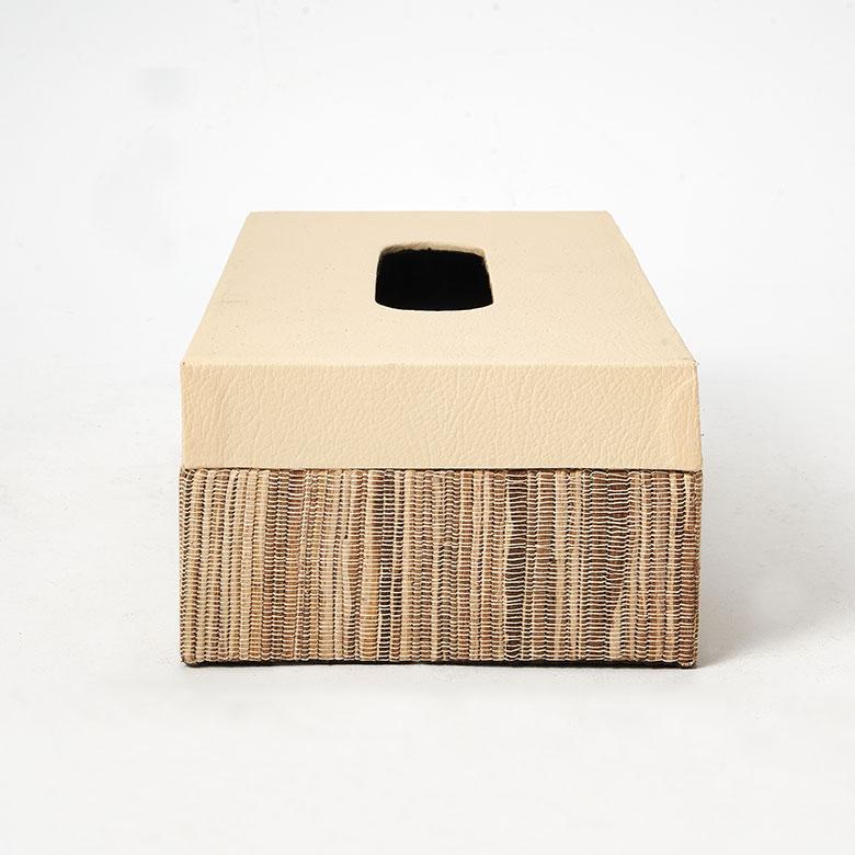 蓋付き ティッシュケース レギュラーサイズ ティッシュカバー レザー ウォーターヒヤシンス 合皮 卓上 おしゃれ 北欧 リゾート 雑貨 インテリア 西海岸 14192 | ELEMENTS（インテリア） | 15
