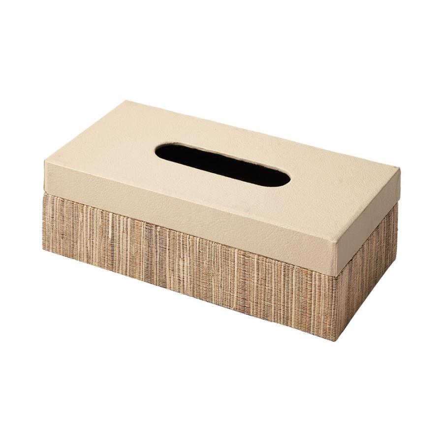 蓋付き ティッシュケース レギュラーサイズ ティッシュカバー レザー ウォーターヒヤシンス 合皮 卓上 おしゃれ 北欧 リゾート 雑貨 インテリア 西海岸 14192 | ELEMENTS（インテリア） | 20
