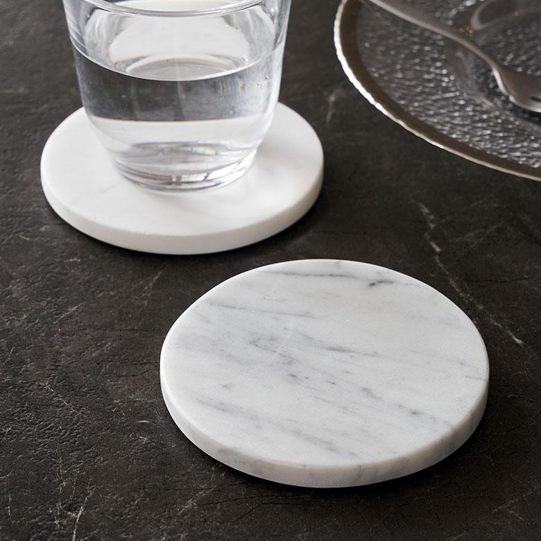 コースター おしゃれ アクセサリートレイ 置物 玄関 小物置き トレー オブジェ 大理石 プレート ディスプレイ 北欧 リゾート 雑貨 インテリア 飾り 西海岸 14200 | ELEMENTS（インテリア）