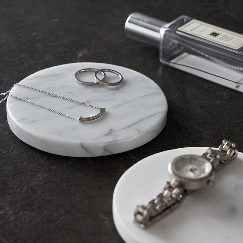 コースター おしゃれ アクセサリートレイ 置物 玄関 小物置き トレー オブジェ 大理石 プレート ディスプレイ 北欧 リゾート 雑貨 インテリア 飾り 西海岸 14200 | ELEMENTS（インテリア） | 08