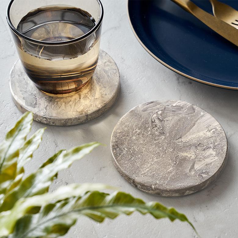 コースター おしゃれ アクセサリートレイ 置物 玄関 小物置き トレー オブジェ 大理石 プレート ディスプレイ 北欧 リゾート 雑貨 インテリア 飾り 西海岸 14201 | ELEMENTS（インテリア） | 13