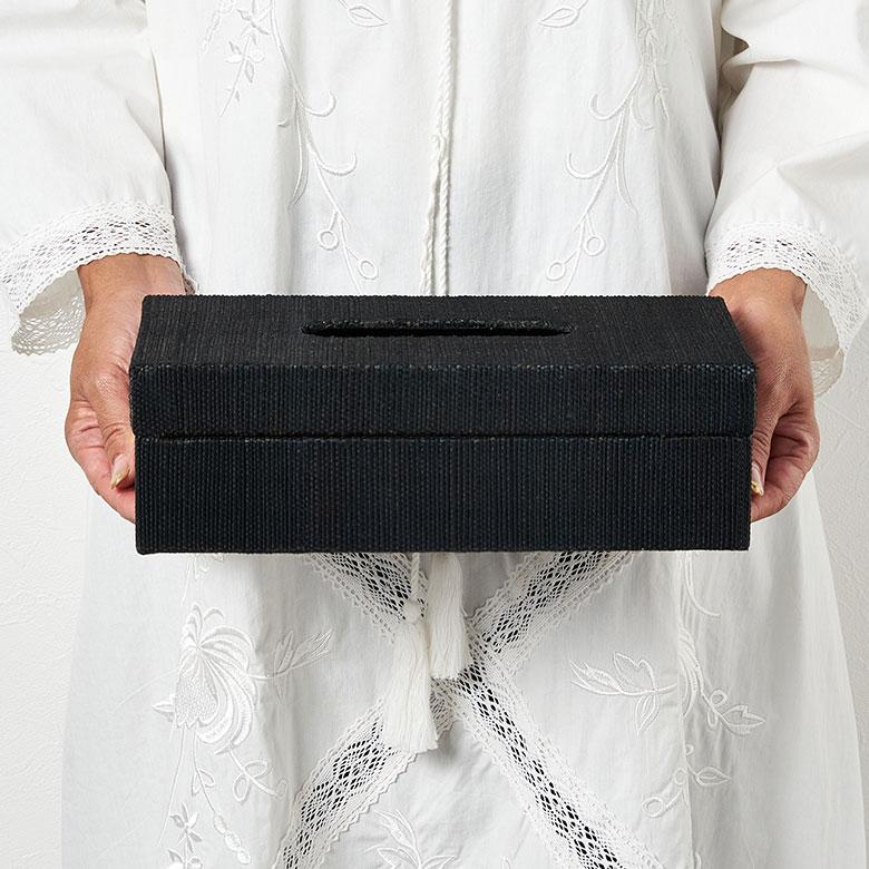 ティッシュケース 蓋付き レギュラーサイズ 箱 ティッシュカバー メンドン 天然素材 ソフトパック コンパクト ティッシュ 14210 | ELEMENTS（インテリア） | 10