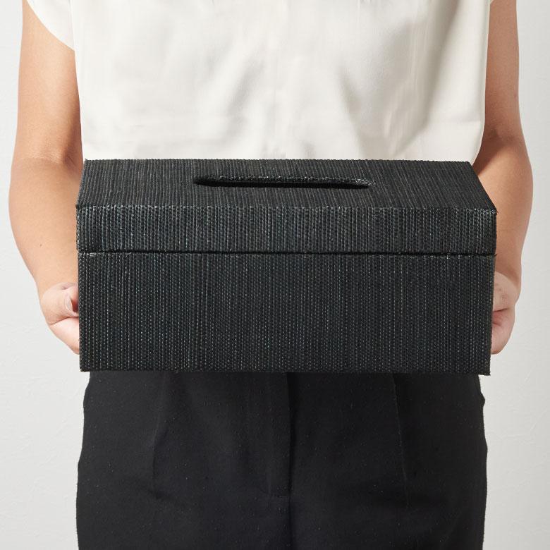 蓋付き ティッシュケース 厚型対応 ティッシュカバー メンドン 天然素材 Lサイズ ボックス 卓上 おしゃれ 北欧 リゾート 雑貨 インテリア 西海岸 14211 | ELEMENTS（インテリア） | 10