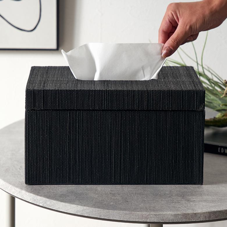 蓋付き ティッシュケース 厚型対応 ティッシュカバー メンドン 天然素材 XLサイズ ボックス 卓上 おしゃれ 北欧 リゾート 雑貨 インテリア 西海岸 14212 | ELEMENTS（インテリア） | 07