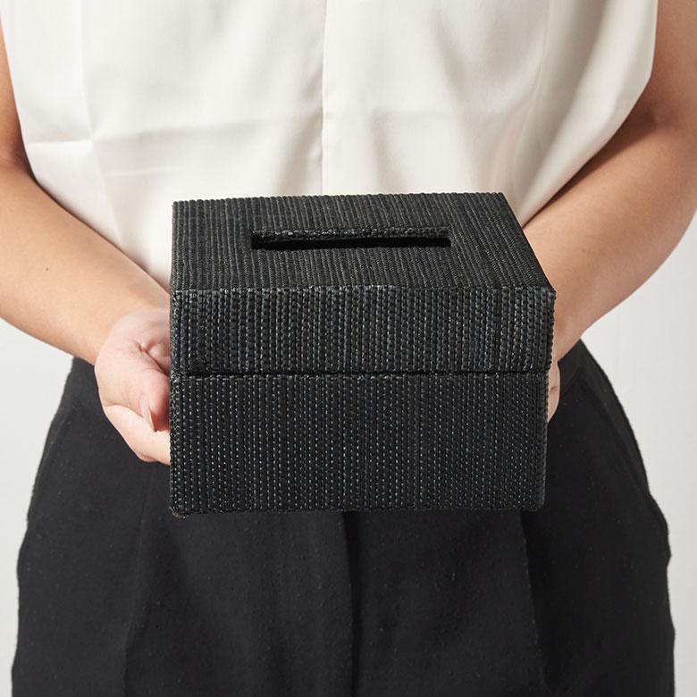 ティッシュケース おしゃれ コンパクト ハーフ ティッシュカバー メンドン 天然素材 ティッシュ 卓上 おしゃれ 北欧 リゾート 雑貨 インテリア 西海岸 14213 | ELEMENTS（インテリア） | 10