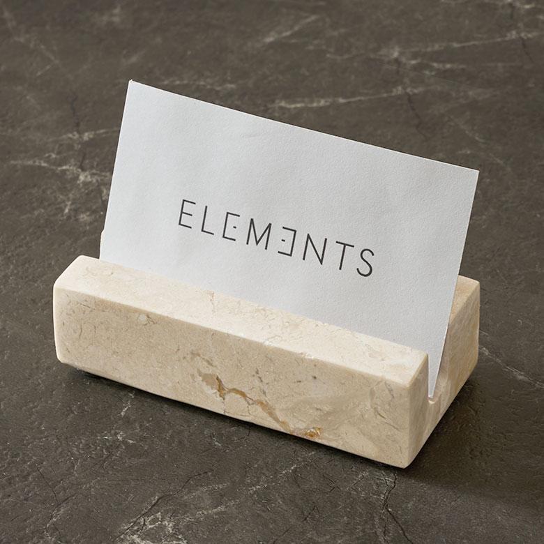 カードスタンド 名刺立て 大理石 卓上 インテリア カード立て ショップカード メモスタンド 写真立て おしゃれ 北欧 リゾート 雑貨 インテリア 西海岸 14224 | ELEMENTS（インテリア）
