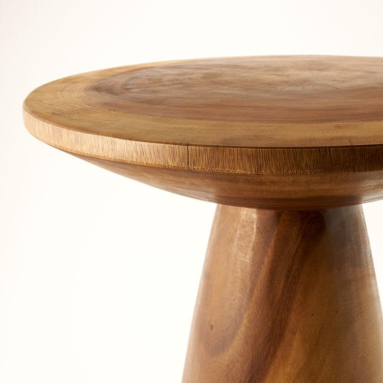 サイドテーブル 丸 無垢 ナイトテーブル 木製 無垢材 テーブル 円形 ラウンド カフェテーブル 高さ50cm おしゃれ ソファテーブル 天然木 北欧 西海岸 14227 | ELEMENTS（インテリア） | 12