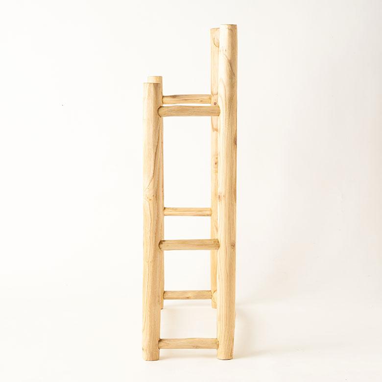 タオルハンガースタンド タオルハンガー 2連 タオル干し スタンド 天然木 タオル掛け 無垢材 タオルスタンド 洗面所 バスタオル チーク材 北欧 西海岸 14231 | ELEMENTS（インテリア） | 15