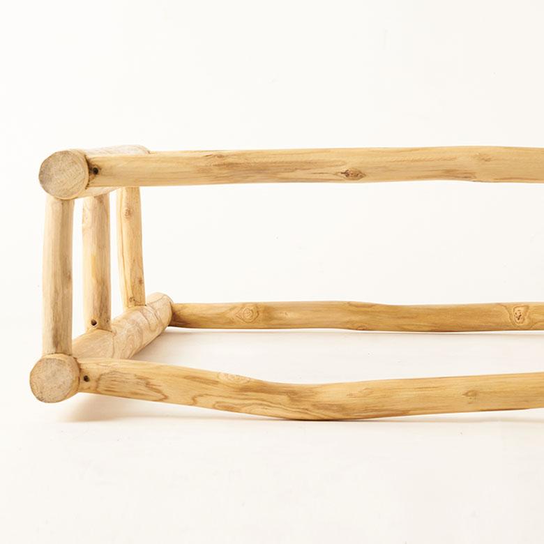 タオルハンガースタンド タオルハンガー 2連 タオル干し スタンド 天然木 タオル掛け 無垢材 タオルスタンド 洗面所 バスタオル チーク材 北欧 西海岸 14231 | ELEMENTS（インテリア） | 18