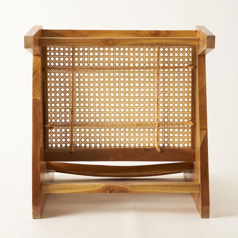 ラタン ラウンジチェア ラタンチェア 椅子 リビングチェア 一人用 デザインチェア チーク材 イージーチェア リプロダクト チェア おしゃれ 北欧 西海岸 14233 | ELEMENTS（インテリア） | 16