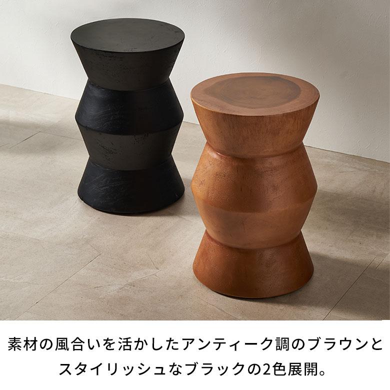 スツール 木製 丸 丸椅子 天然木 サイドテーブル おしゃれ モンキーポッド ウッドスツール フラワースタンド 北欧 リゾート 家具 インテリア 室内 西海岸 14237 | ELEMENTS（インテリア） | 08