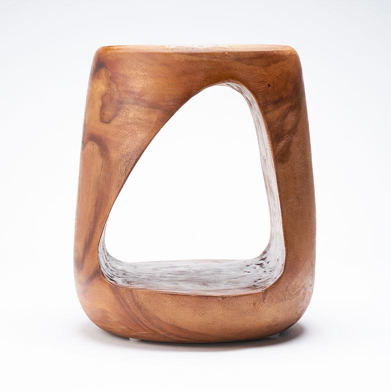 スツール 木製 丸 丸椅子 天然木 サイドテーブル おしゃれ モンキーポッド ウッドスツール フラワースタンド 北欧 リゾート 家具 インテリア 室内 西海岸 14238 | ELEMENTS（インテリア） | 15