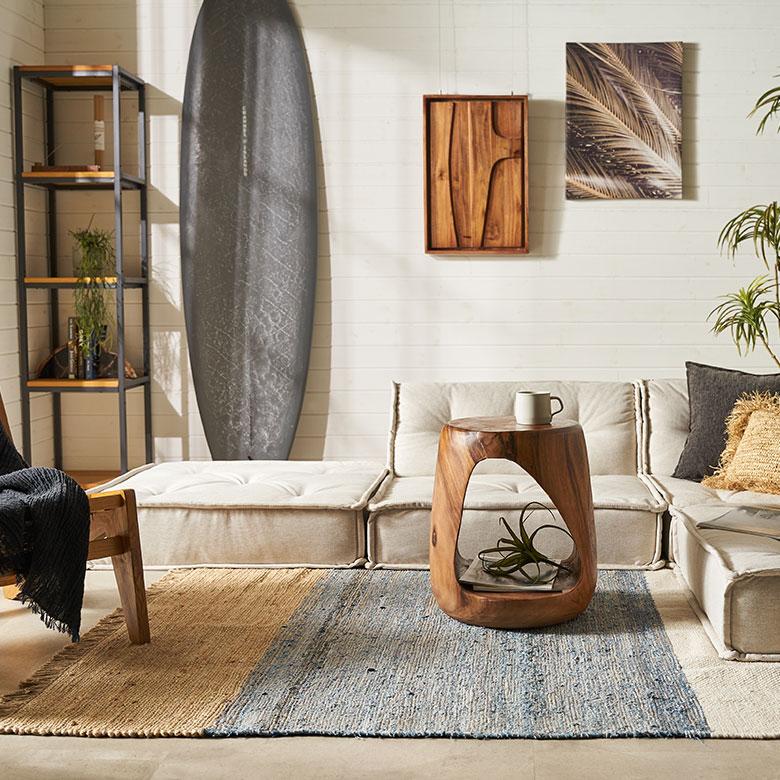 スツール 木製 丸 丸椅子 天然木 サイドテーブル おしゃれ モンキーポッド ウッドスツール フラワースタンド 北欧 リゾート 家具 インテリア 室内 西海岸 14238 | ELEMENTS（インテリア） | 10