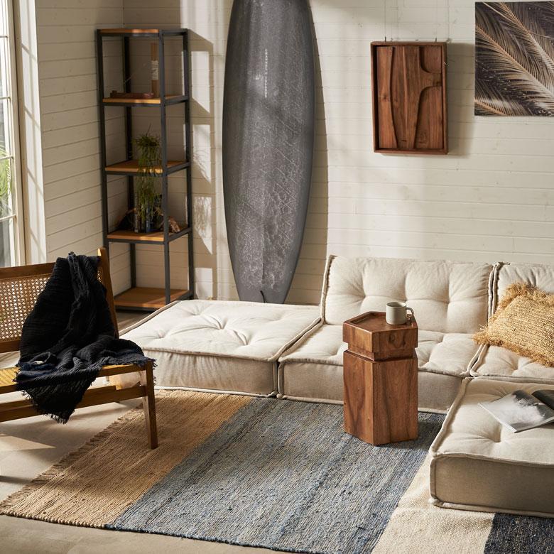 スツール 木製 丸 六角 天然木 サイドテーブル おしゃれ モンキーポッド ウッドスツール 無垢 フラワースタンド 木 北欧 リゾート 家具 インテリア 西海岸 14239 | ELEMENTS（インテリア） | 08