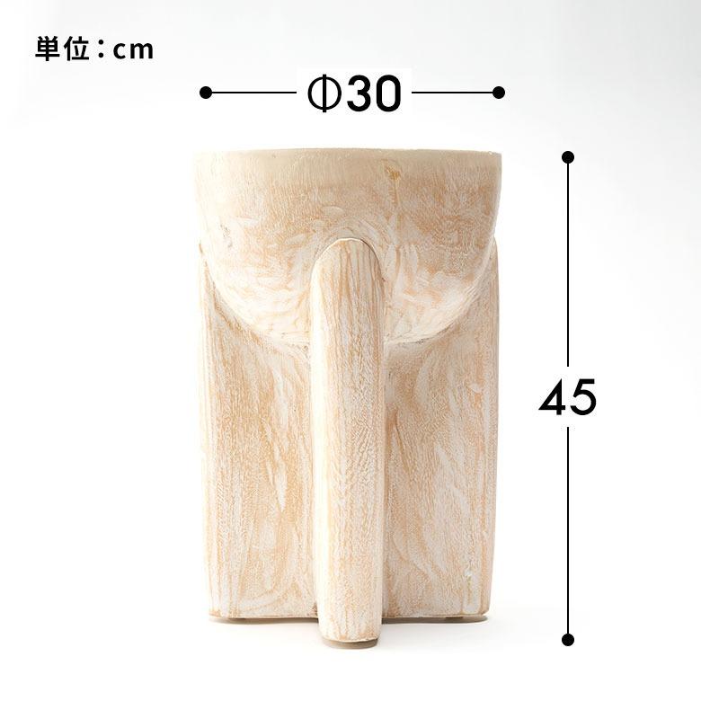 スツール 木製 丸 円柱 天然木 サイドテーブル おしゃれ モンキーポッド ウッドスツール 無垢 フラワースタンド 北欧 リゾート 家具 インテリア 西海岸 14241 | ELEMENTS（インテリア） | 17