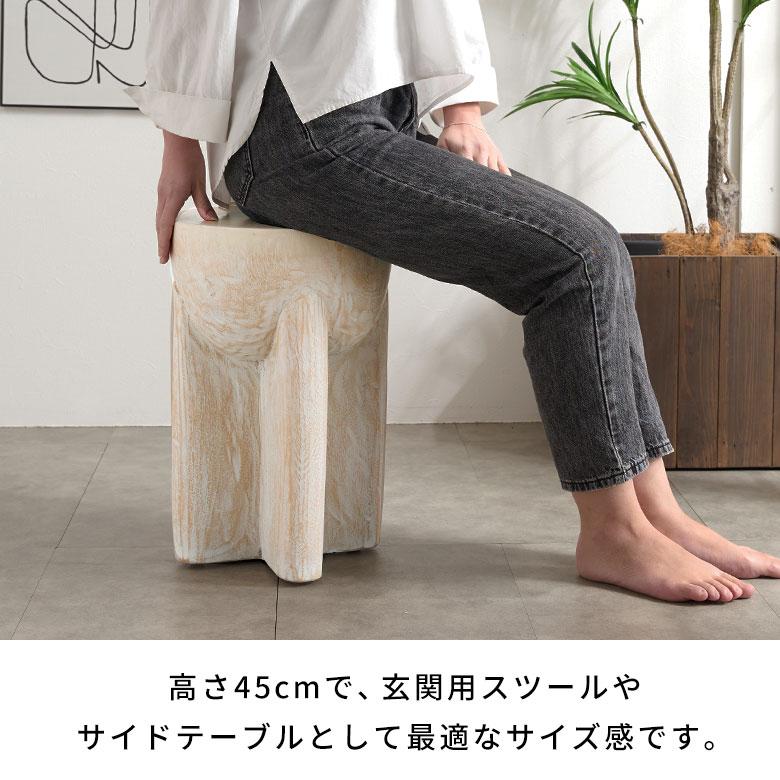 スツール 木製 丸 円柱 天然木 サイドテーブル おしゃれ モンキーポッド ウッドスツール 無垢 フラワースタンド 北欧 リゾート 家具 インテリア 西海岸 14241 | ELEMENTS（インテリア） | 05