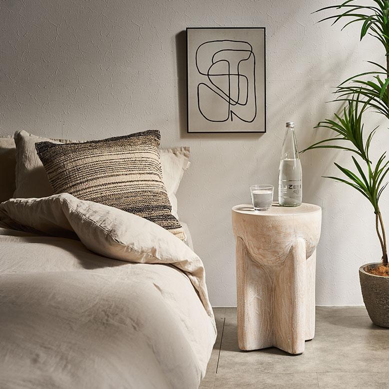 スツール 木製 丸 円柱 天然木 サイドテーブル おしゃれ モンキーポッド ウッドスツール 無垢 フラワースタンド 北欧 リゾート 家具 インテリア 西海岸 14241 | ELEMENTS（インテリア） | 09