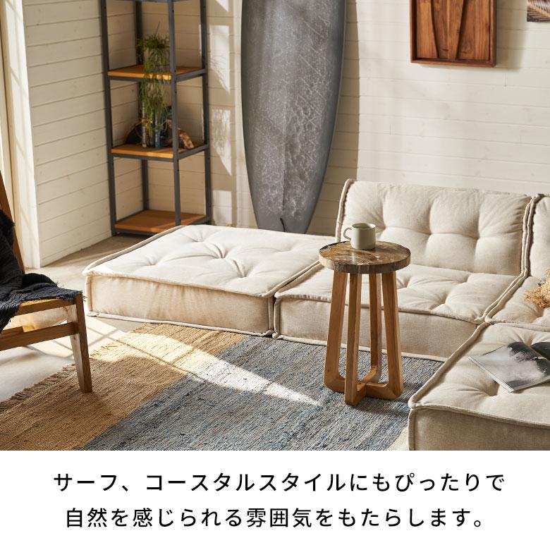 サイドテーブル おしゃれ 木製 ウッド 脚 ソファ テーブル ナイトテーブル 無垢 完成品 フラワースタンド 珪化木 北欧 リゾート 家具 インテリア 西海岸 14243 | ELEMENTS（インテリア） | 12