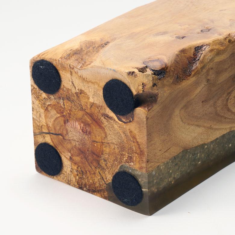 ガラス オブジェ 木製 置物 飾り おしゃれ 天然木 チーク スタンドオブジェ ブックエンド ウッド レジン 本立て 北欧 リゾート 雑貨 インテリア 西海岸 14246 | ELEMENTS（インテリア） | 19