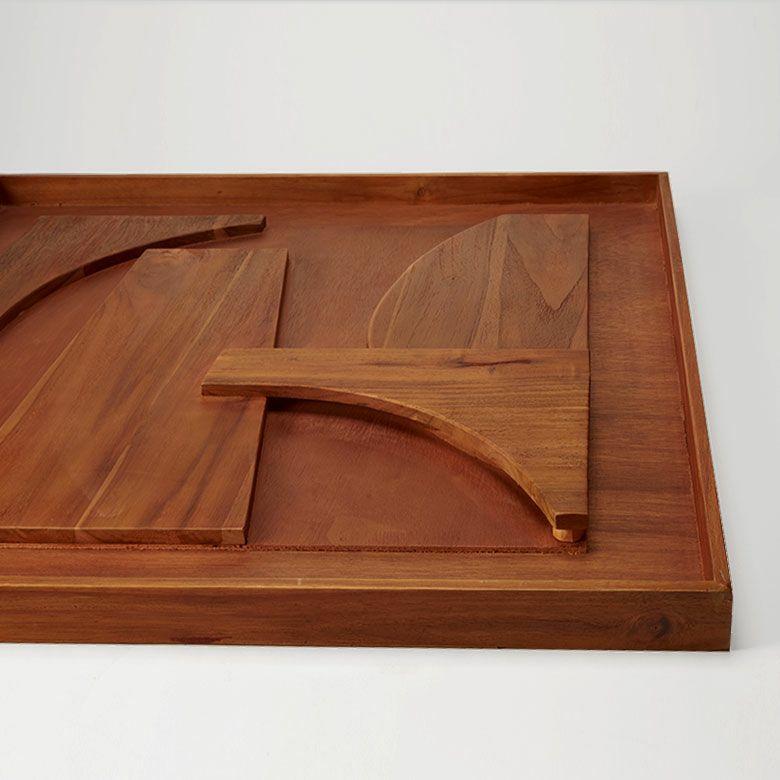 ウォールアート 壁掛け 壁飾り 木製 壁 アート パネル 3D 天然木 チーク 80×80cm 木彫り レリーフ 彫刻 おしゃれ 北欧 リゾート 雑貨 インテリア 西海岸 14250 | ELEMENTS（インテリア） | 18