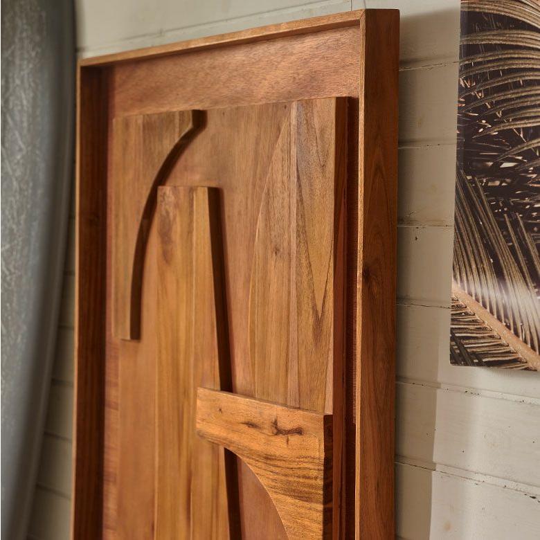 ウォールアート 壁掛け 壁飾り 木製 壁 アート パネル 3D 天然木 チーク 80×80cm 木彫り レリーフ 彫刻 おしゃれ 北欧 リゾート 雑貨 インテリア 西海岸 14250 | ELEMENTS（インテリア） | 05