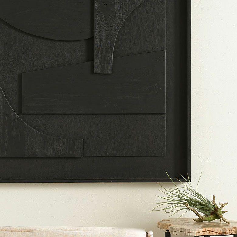 ウォールアート 壁掛け 壁飾り 木製 壁 アート パネル 3D 天然木 チーク 80×80cm 木彫り レリーフ 彫刻 おしゃれ 北欧 リゾート 雑貨 インテリア 西海岸 14250 | ELEMENTS（インテリア） | 07