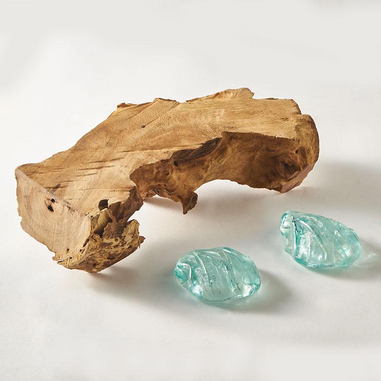 キャンドルホルダー ガラス 古木 インテリア オブジェ キャンドル ホルダー ろうそく 立て 置物 蝋燭 おしゃれ 北欧 リゾート 雑貨 インテリア 西海岸 14256 | ELEMENTS（インテリア） | 16